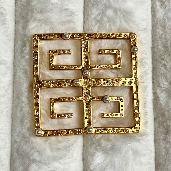 Vintage GIVENCHY 4G Logo Brooch